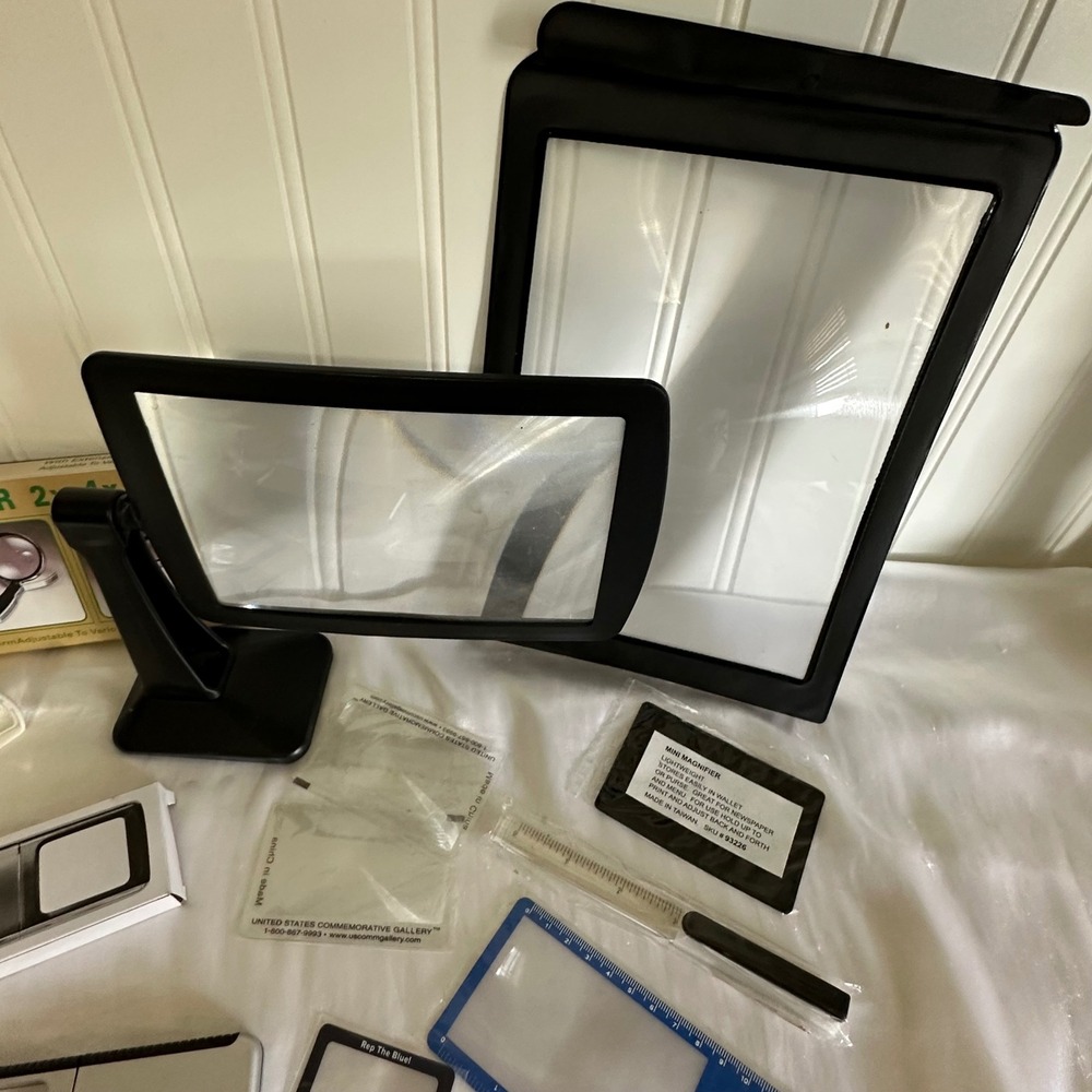 Unbranded Magnifier Lot Multicolored Good LED Desktop Page Portable - Picture 2 of 10